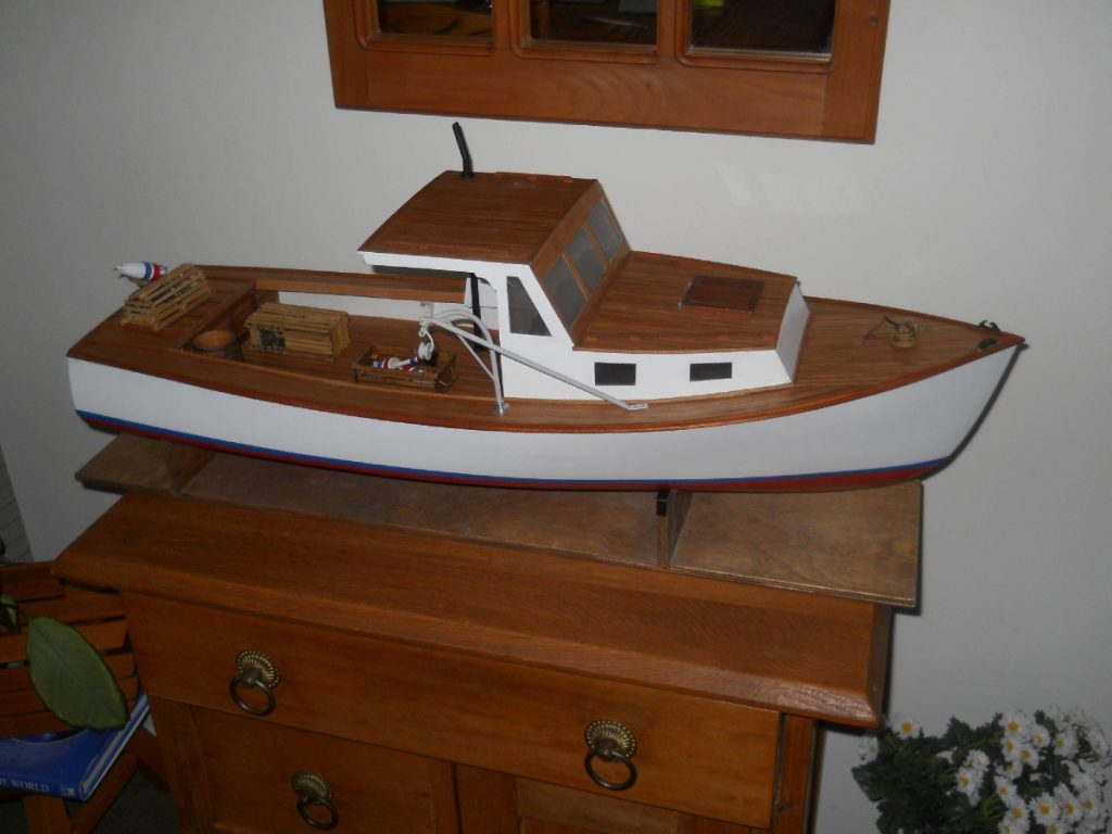 A model of a lobster boat. MMMontreal does not support static models as a club