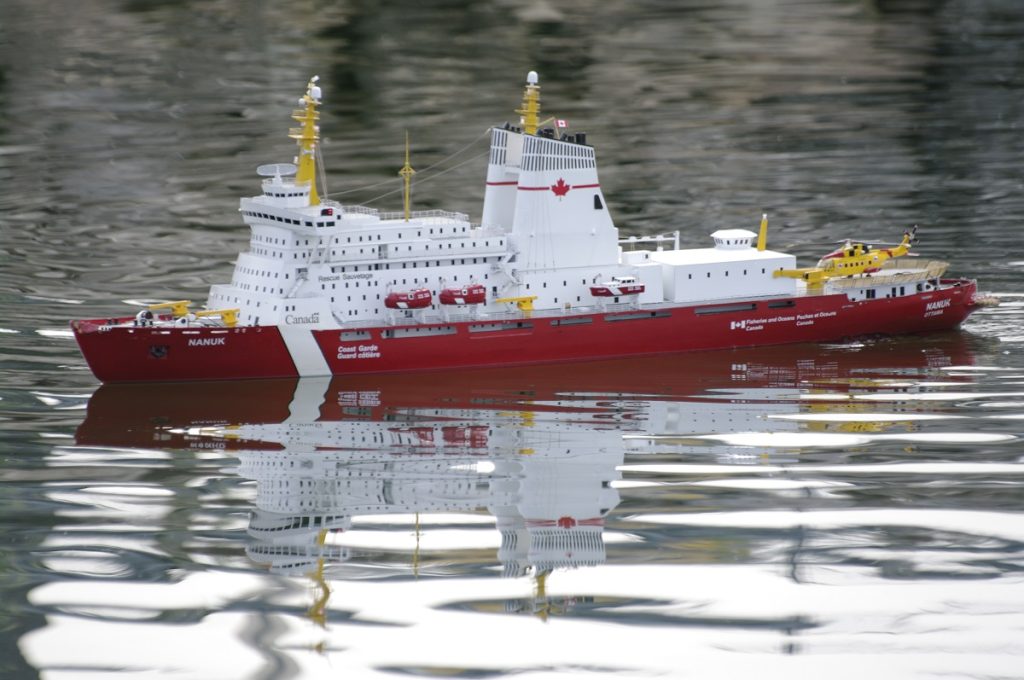 A model of the Polar 8 icebreaker Nanuk, now in the Ottawa Museum of Science and Technology